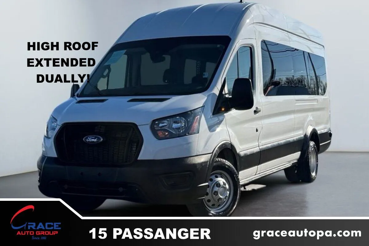 White 2023 Ford Transit 350 HD Passenger XL for sale in Morrisville, PA