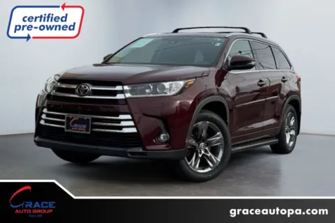 Red 2019 Toyota Highlander Limited for sale in Morrisville, PA