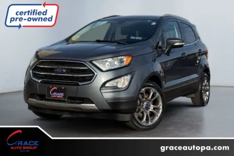Gray 2018 Ford EcoSport Titanium for sale in Morrisville, PA