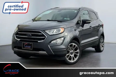Gray 2018 Ford EcoSport Titanium for sale in Morrisville, PA