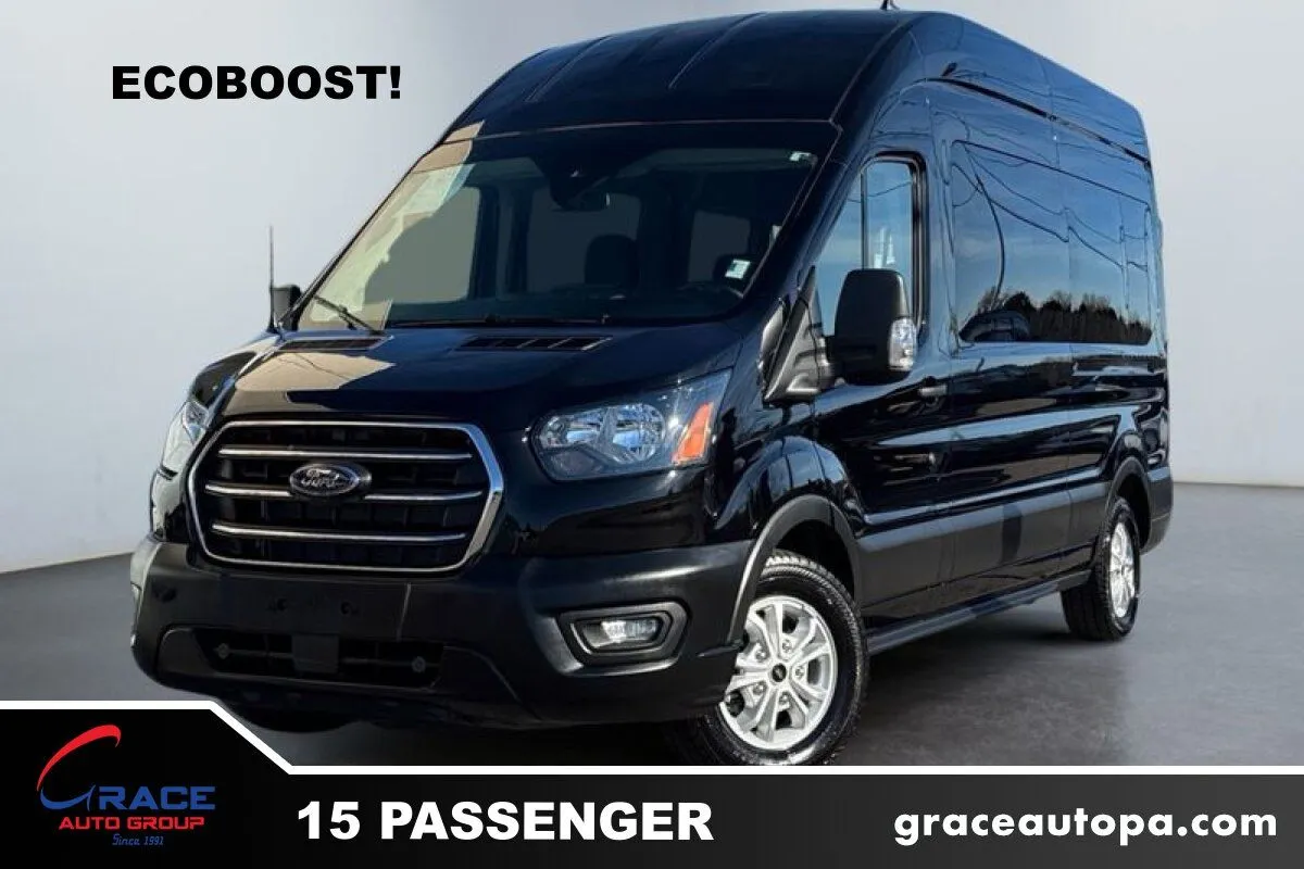 Black 2024 Ford Transit 350 15 Passenger XL for sale in Morrisville, PA