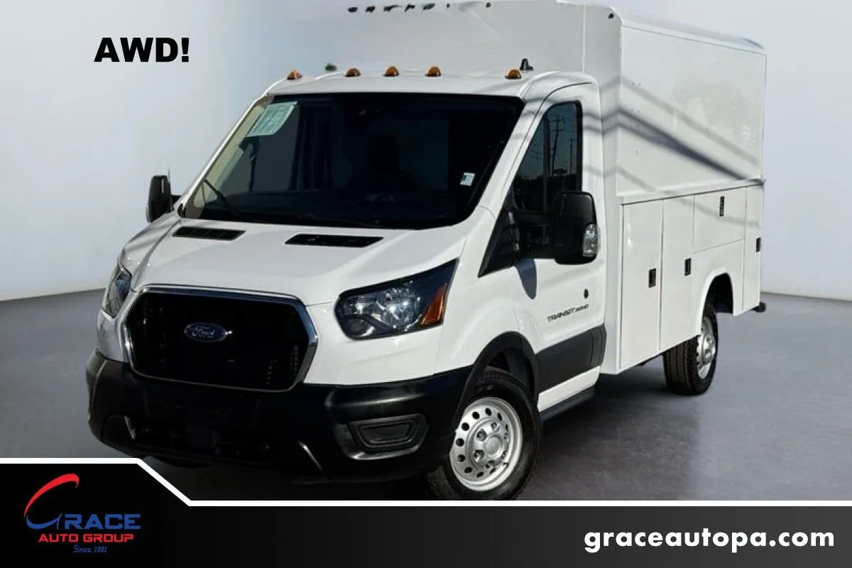 White 2023 Ford Transit 350 Cutaway AWD for sale in Morrisville, PA