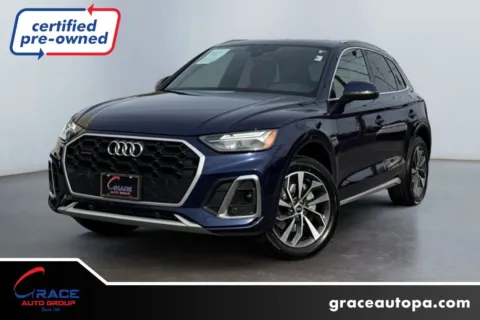 Blue 2022 Audi Q5 Premium 45 TFSI S line quattro S tronic for sale in Morrisville, PA