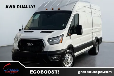 White 2025 Ford Transit 350 High Roof Extended AWD for sale in Morrisville, PA