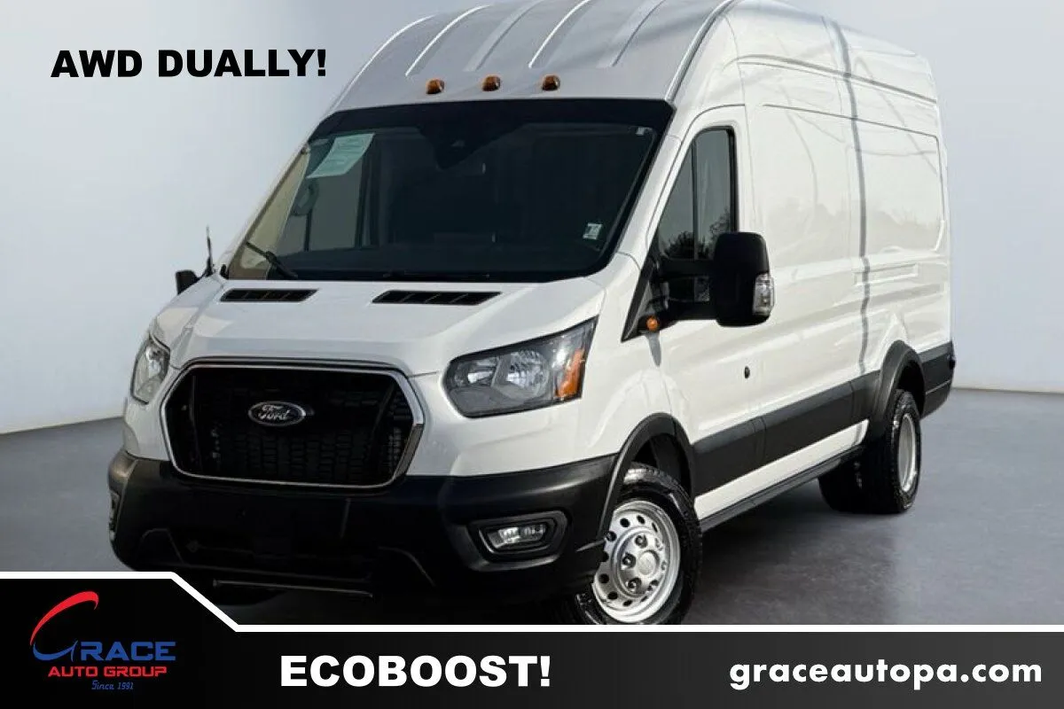 White 2025 Ford Transit 350 High Roof Extended AWD for sale in Morrisville, PA
