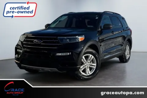 Black 2021 Ford Explorer XLT for sale in Morrisville, PA