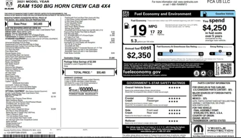 More photos of 2021 Ram 1500 Big Horn Crew Cab 4x4 5'7" Box at Grace Auto Group, PA