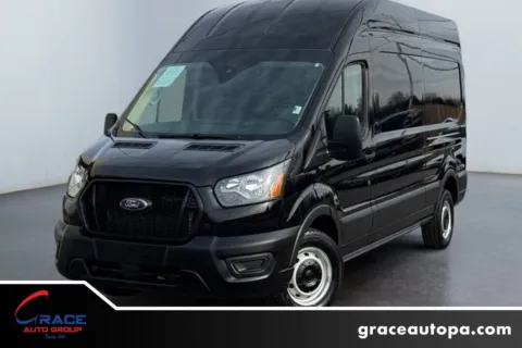 Black 2023 Ford Transit 350 High Roof for sale in Morrisville, PA