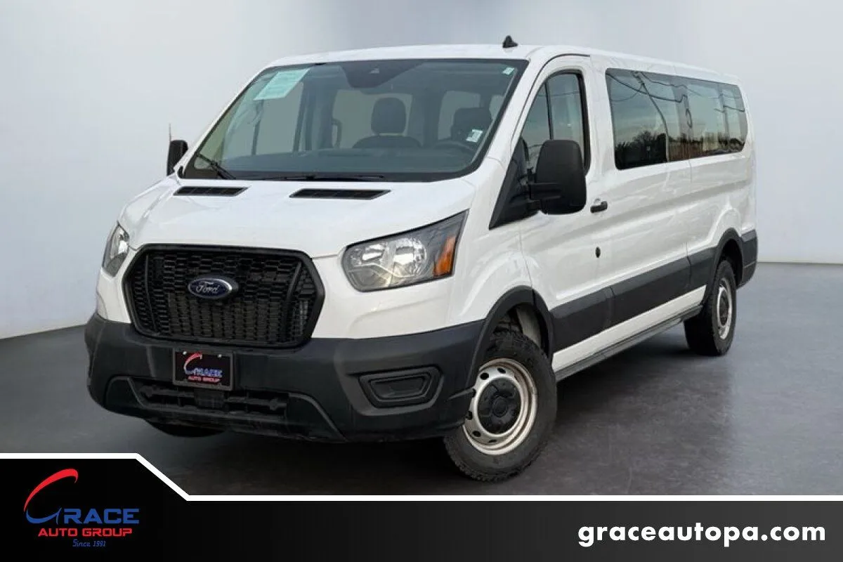 White 2024 Ford Transit 350 XL Low Roof 12 Passenger for sale in Morrisville, PA