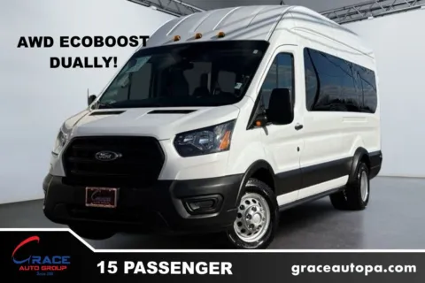 White 2020 Ford Transit 350 High Roof Extended 15 Passenger AWD for sale in Morrisville, PA