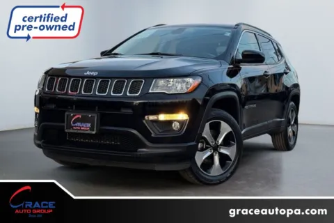 Black 2020 Jeep Compass Latitude 4X4 for sale in Morrisville, PA