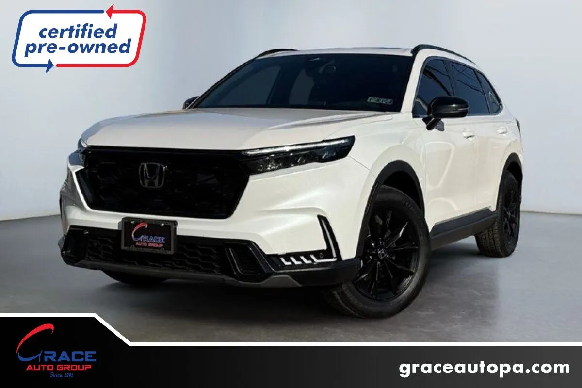 White 2025 Honda CR-V Hybrid Sport-L for sale in Morrisville, PA