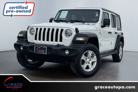Green 2019 Jeep Wrangler Unlimited Sport S 4x4 for sale in Morrisville, PA