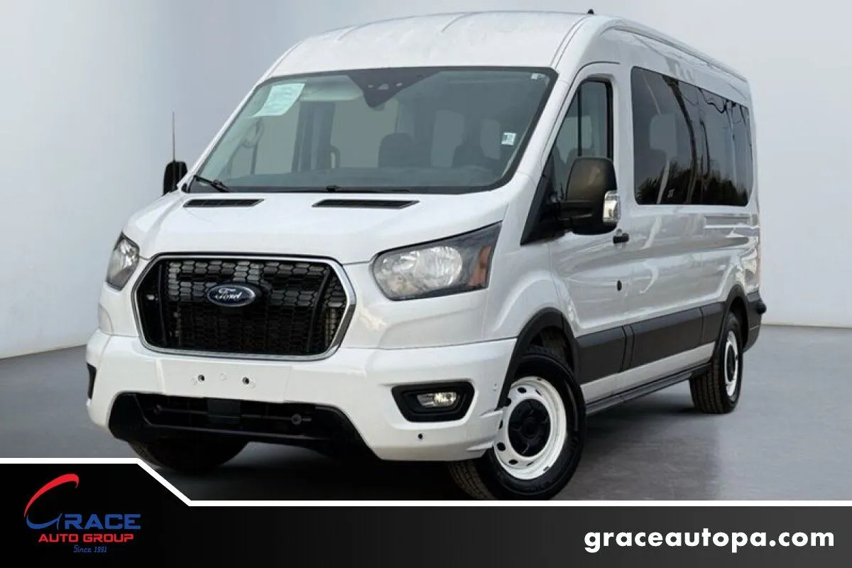 Silver 2020 Ford Transit 350 15 Passenger XLT for sale in Morrisville, PA