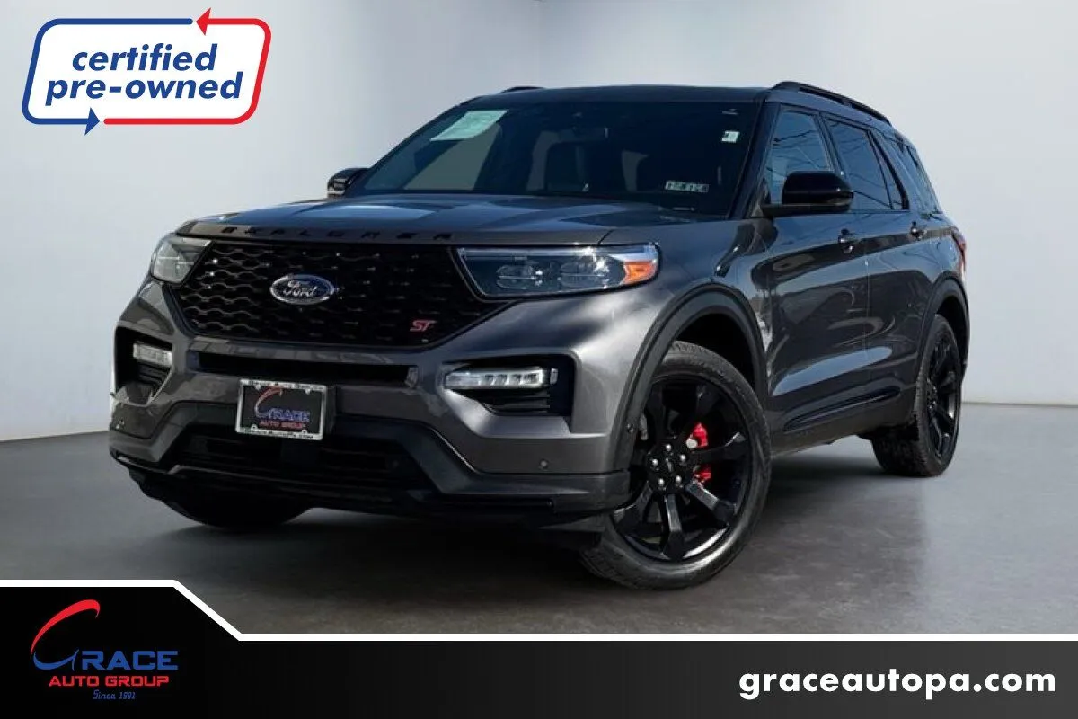 Gray 2021 Ford Explorer ST for sale in Morrisville, PA