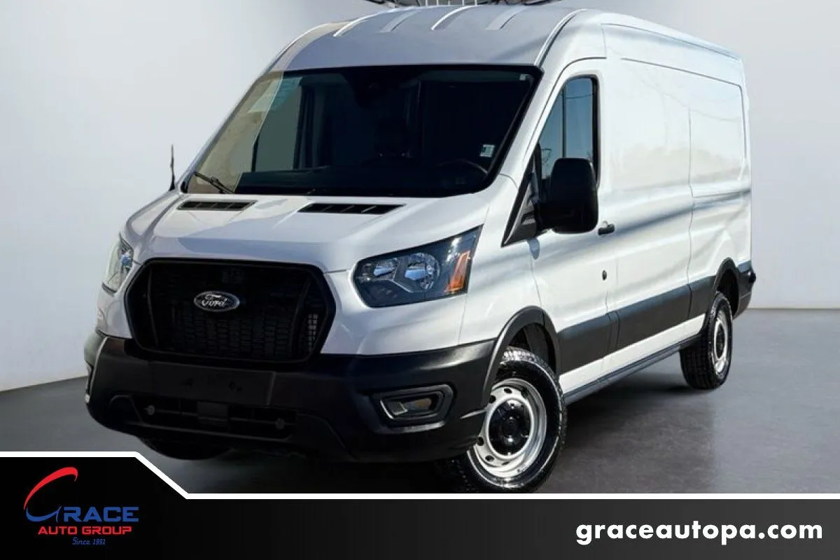 Gray 2024 Ford Transit 150 Medium Roof for sale in Morrisville, PA