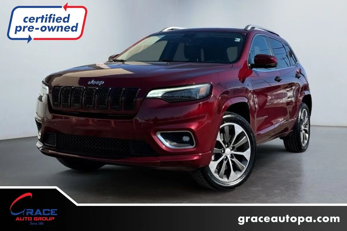 Red 2019 Jeep Cherokee Overland 4x4 for sale in Morrisville, PA