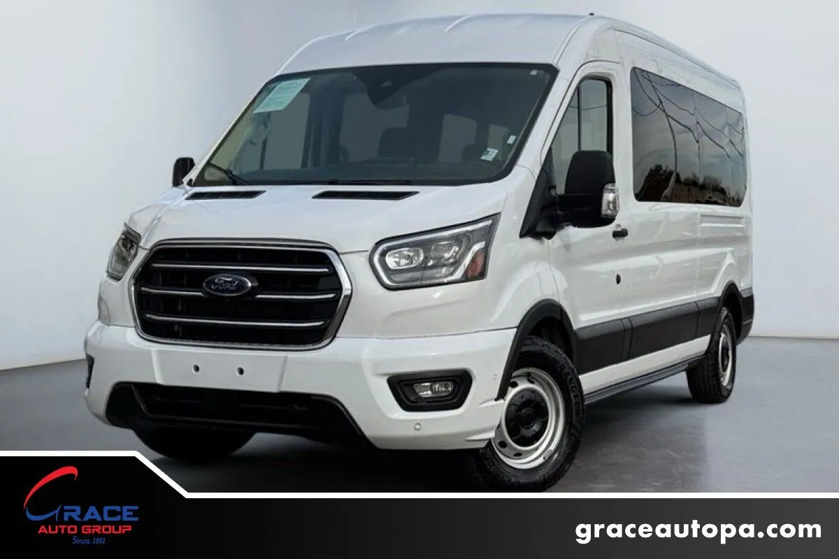 White 2023 Ford Transit 350 15 Passenger XLT for sale in Morrisville, PA