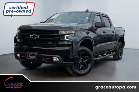 Gray 2021 Chevrolet Silverado 1500 4WD Crew Cab Short Bed LT Trail Boss for sale in Morrisville, PA
