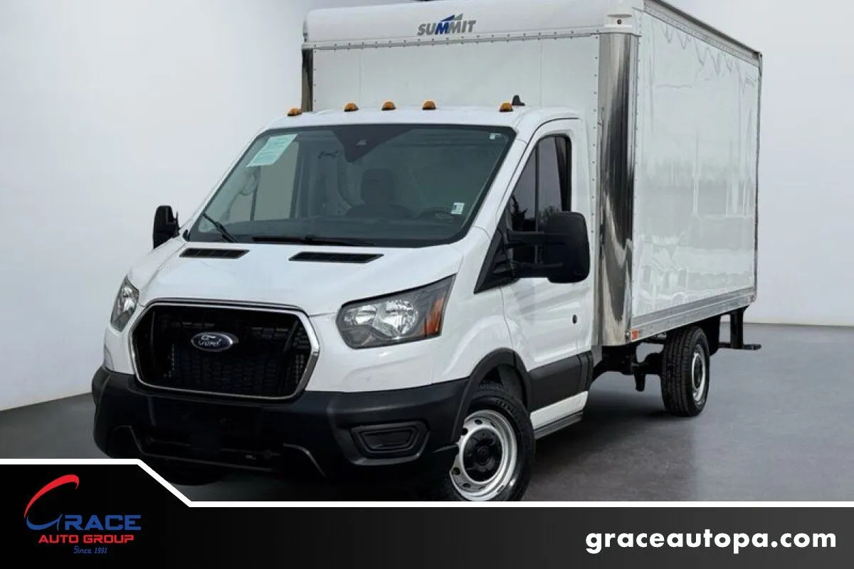 White 2022 Ford Transit 350 Cutaway Box Truck for sale in Morrisville, PA