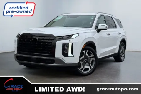White 2024 Hyundai Palisade Limited for sale in Morrisville, PA