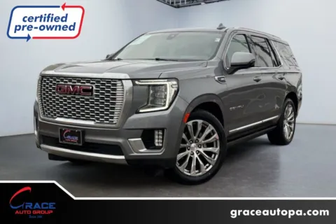 Gray 2022 GMC Yukon 4WD Denali for sale in Morrisville, PA