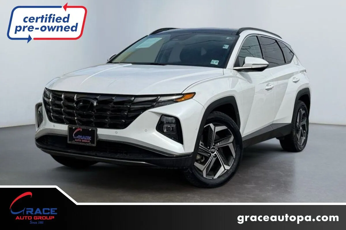White 2023 Hyundai Tucson Limited for sale in Morrisville, PA
