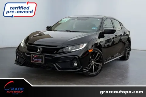 Black 2020 Honda Civic Hatchback Sport for sale in Morrisville, PA