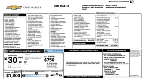 More photos of 2024 Chevrolet Trax FWD LT at Grace Auto Group, PA