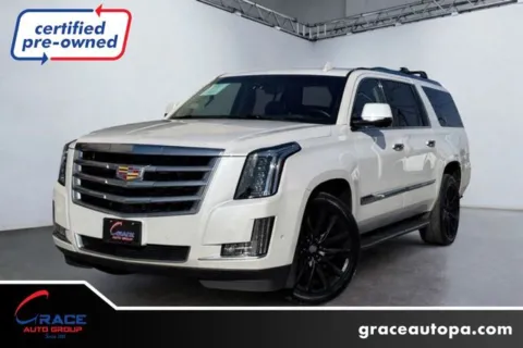White 2018 Cadillac Escalade ESV Luxury for sale in Morrisville, PA