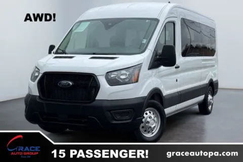 White 2025 Ford Transit 350 Medium Roof 15 Passenger for sale in Morrisville, PA