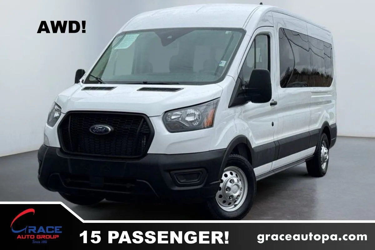 White 2025 Ford Transit 350 Medium Roof 15 Passenger for sale in Morrisville, PA