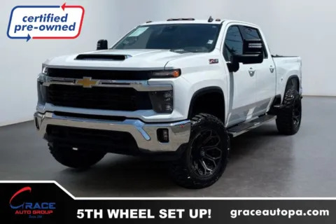 White 2024 Chevrolet Silverado 2500HD 4WD Crew Cab Standard Bed LT for sale in Morrisville, PA