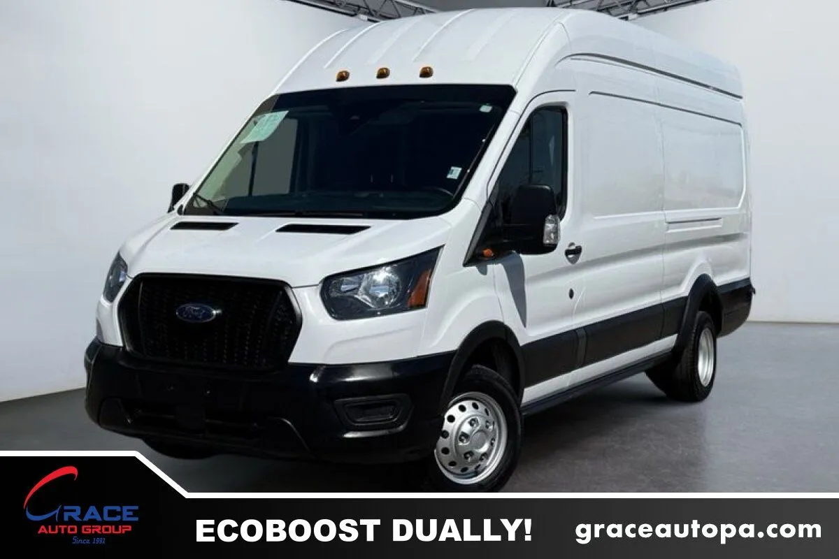 White 2023 Ford Transit 350 HD High Roof Extended DRW for sale in Morrisville, PA