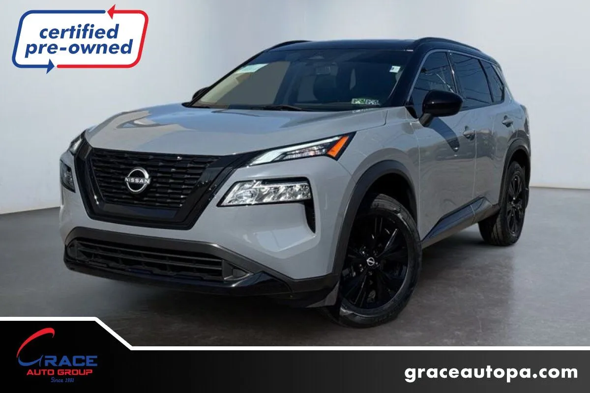 Silver 2023 Nissan Rogue SV Intelligent AWD for sale in Morrisville, PA