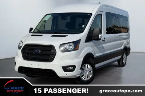 White 2024 Ford Transit 350 XLT Medium Roof 15 Passenger for sale in Morrisville, PA