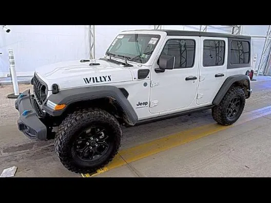White 2024 Jeep Wrangler 4xe Willys 4xe for sale in Morrisville, PA