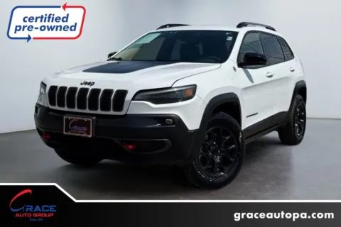 White 2022 Jeep Cherokee Trailhawk 4x4 for sale in Morrisville, PA