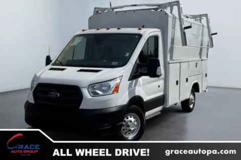 Blue 2023 Ford Transit 350 Cutaway AWD for sale in Morrisville, PA