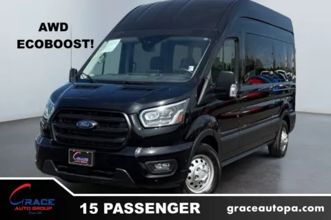 Blue 2023 Ford Transit 350 XLT 15 Passenger for sale in Morrisville, PA