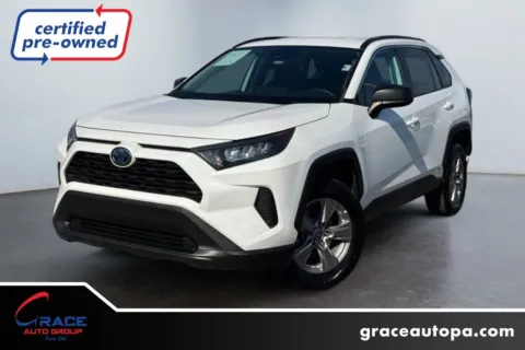 White 2022 Toyota RAV4 Hybrid LE for sale in Morrisville, PA