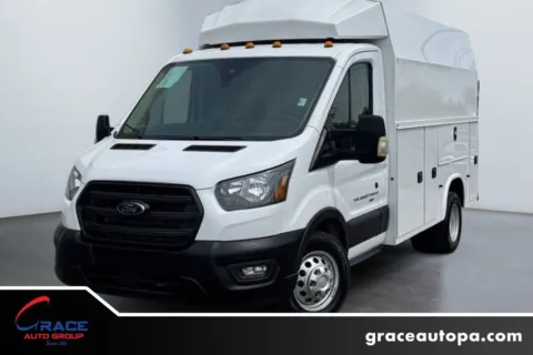 White 2022 Ford Transit 350 Cutaway AWD for sale in Morrisville, PA