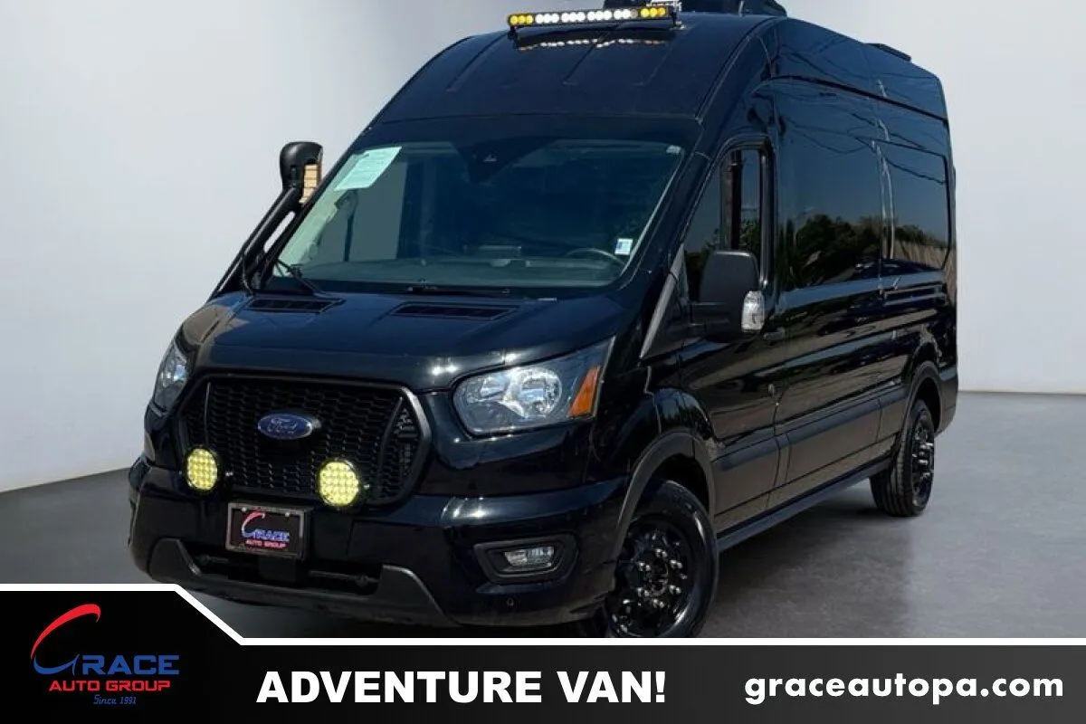 Black 2023 Ford Transit 250 High Roof for sale in Morrisville, PA