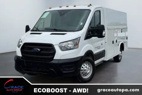 White 2023 Ford Transit 350 Cutaway AWD for sale in Morrisville, PA