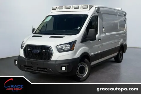 White 2023 Ford Transit 250 Medium Roof Ambulance for sale in Morrisville, PA