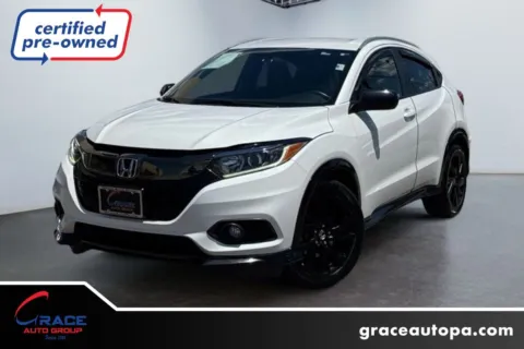 White 2021 Honda HR-V AWD Sport for sale in Morrisville, PA