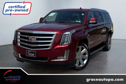 Red 2017 Cadillac Escalade ESV Luxury for sale in Morrisville, PA