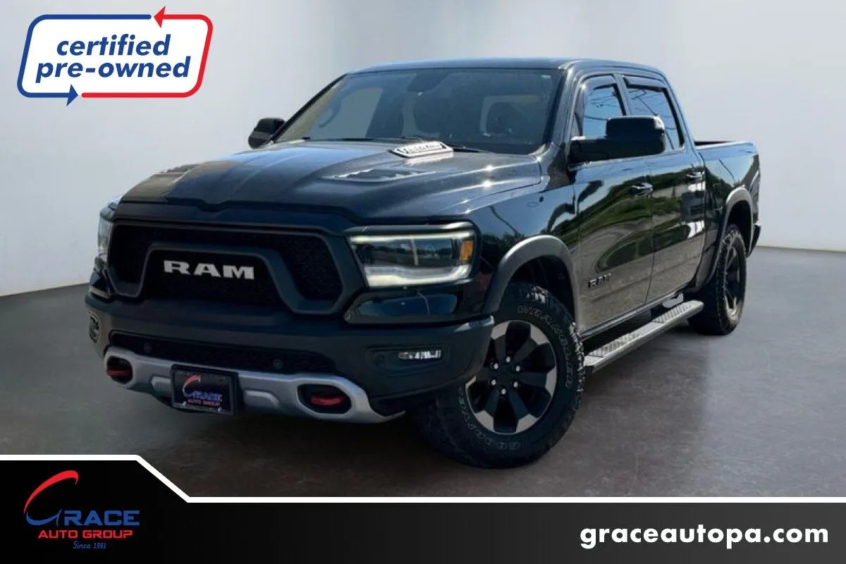 Black 2019 Ram 1500 Rebel Crew Cab 4x4 5'7" Box for sale in Morrisville, PA