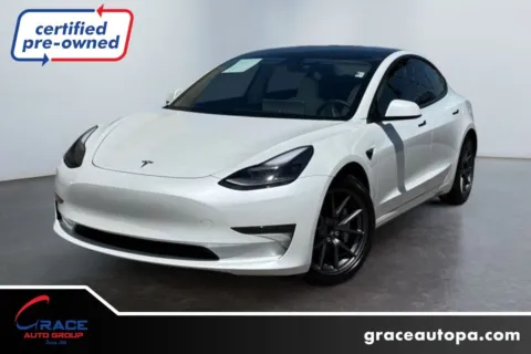 White 2021 Tesla Model 3 Standard Range Plus Rear-Wheel Drive for sale in Morrisville, PA