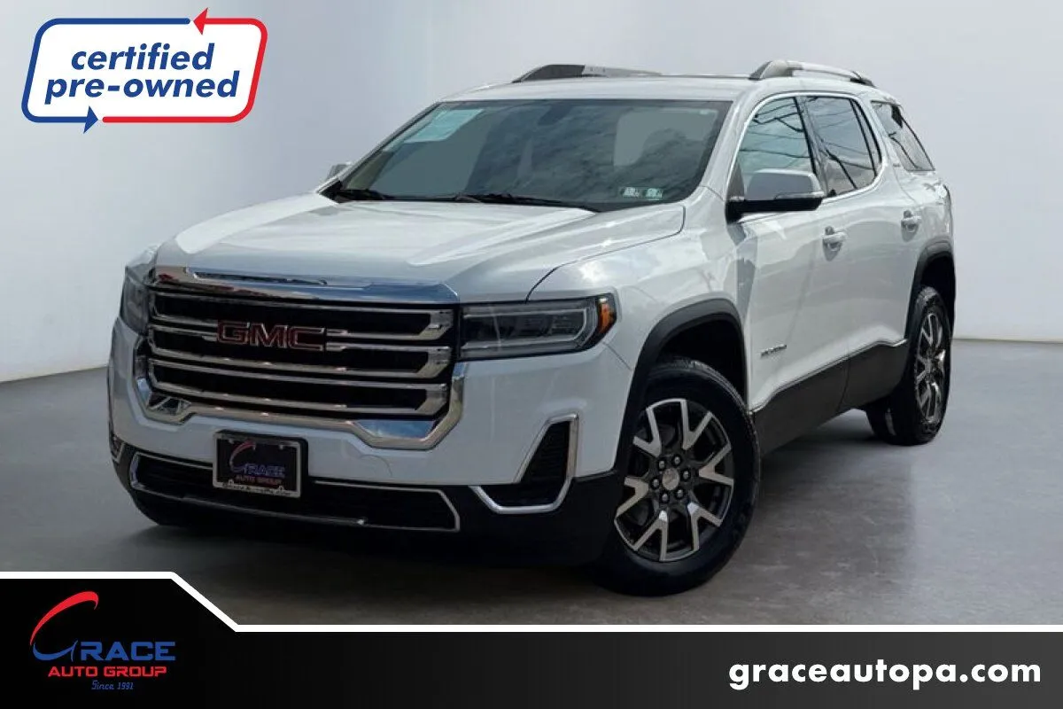 White 2020 GMC Acadia FWD SLE for sale in Morrisville, PA